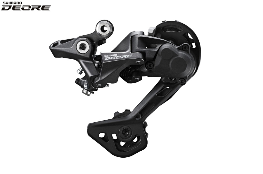Переключатель задний SHIMANO DEORE, RD-M5120, 10/11 скор., крепление (на болт) под петух, 42T/46T, SHADOW RD PLUS, SGS (ARDM5120SGS)
