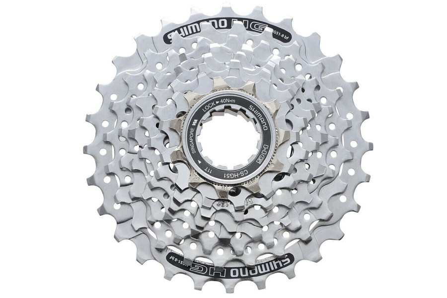 Кассета Shimano, CS-HG51, DEORE, 8 ск., 11-32 (ACSHG518132)