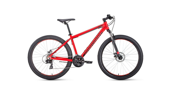 Велосипед FORWARD APACHE 29 2.0 disc (29" 21 ск. рост 19") 2019-2020 (красный, RBKW0M69Q004)