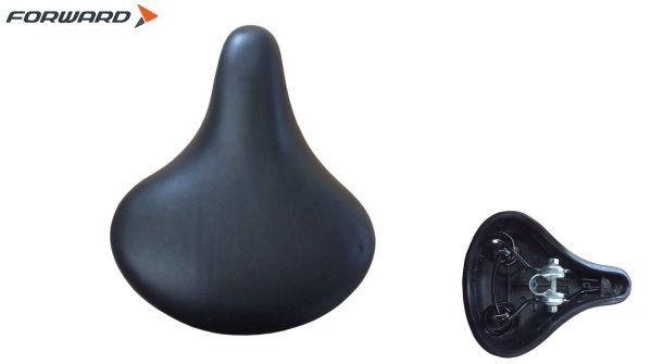 Седло комфорт 245х210 мм, HF-AZ-6316, на пружинах, с замком, FORWARD (Black, 1SA000006799)