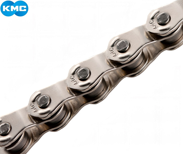 Цепь KMC (HL-1) WIDE, 1 скор. (86 звеньев), 1/2"x1/8" Single Speed, BMX, Silver (KMC-HL1-W)