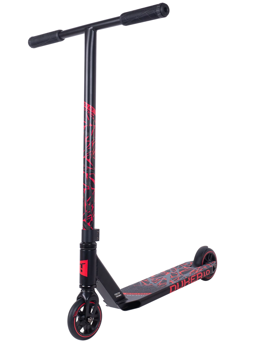 Самокат трюковый Tech Team Duker 1.0 black/red (1/4, NN012431)