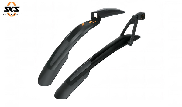Комплект крыльев 26"-27.5" MTB SKS "SHOCKBLADE / X-BLADE ", быстросъемные, черный (SKS_11388)