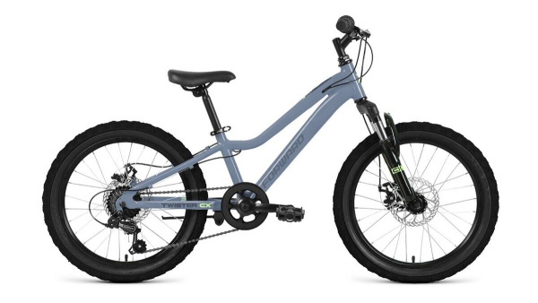 Велосипед FORWARD TWISTER CX 20 (20" рост. 10") 2026, светлый серо-голубой, SPRT26F0086