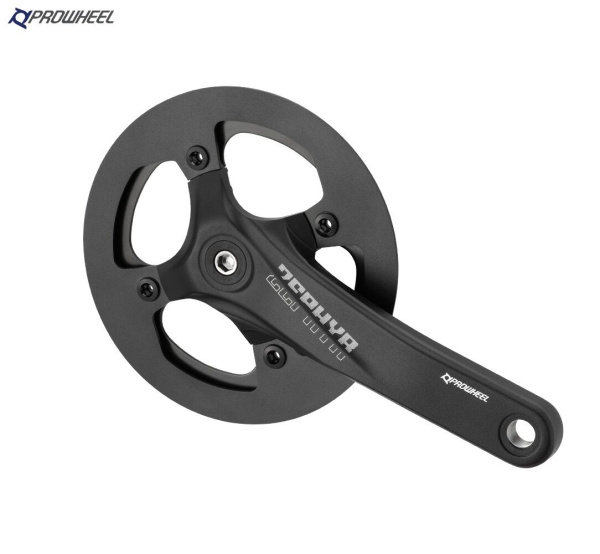 Комплект шатунов (система) PROWHEEL, алюминиевые шатуны 175 мм, SQR, 9/16, 38T, Chainline: 70, съемная звезда BCD 104 мм, ZEPHYR-238A (черный, УТ00025935)