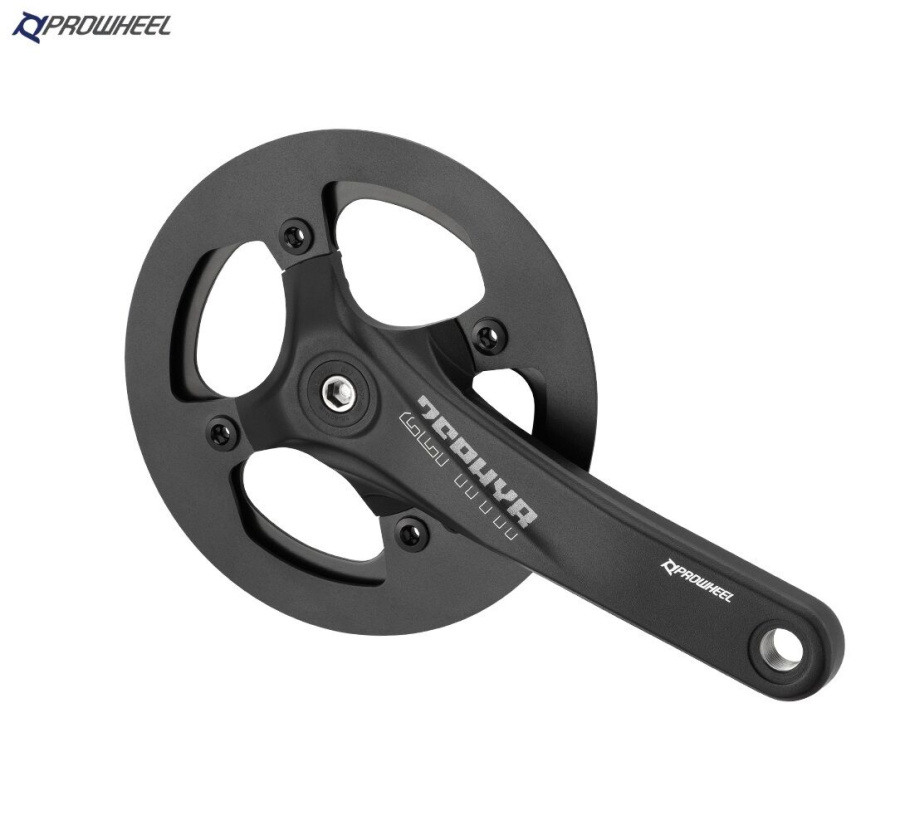 Комплект шатунов (система) PROWHEEL, алюминиевые шатуны 175 мм, SQR, 9/16, 38T, Chainline: 70, съемная звезда BCD 104 мм, ZEPHYR-238A (черный, УТ00025935)