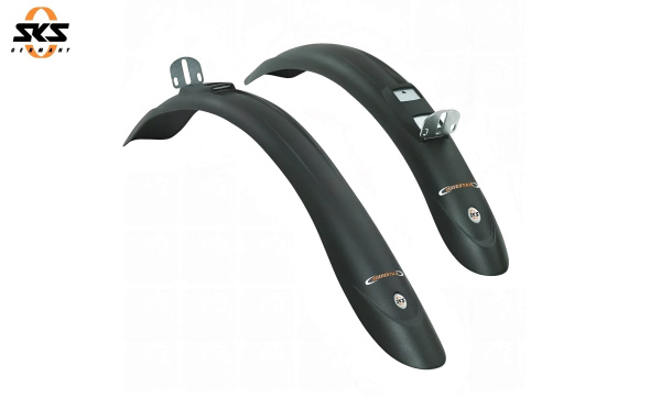 SKS Комплект крыльев 26-28" MTB SKS "BEAVERTAIL", черный (SKS_10100)