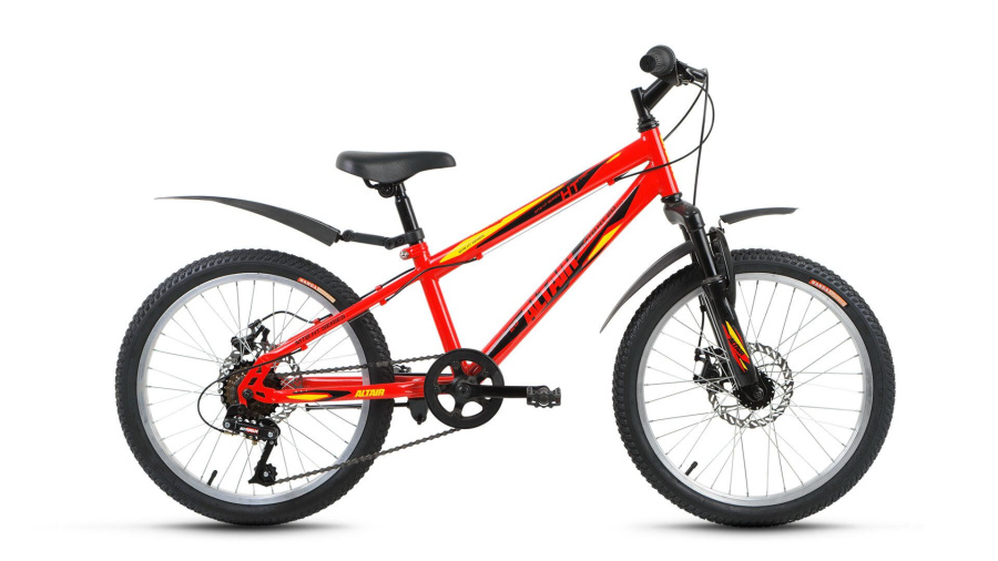 Велосипед ALTAIR MTB HT 20 disc (20" 6 ск. рост 11") 2016-2017 (красный, RBKT71N06006)