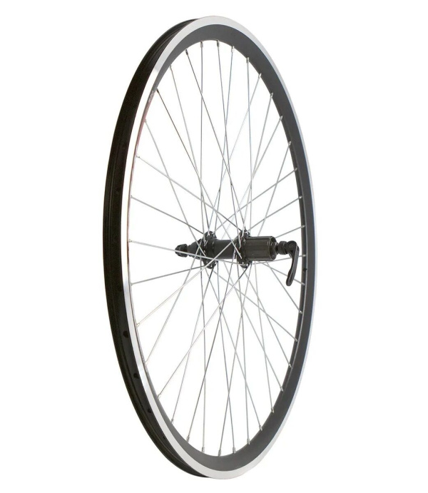 Колесо в сборе 27,5" заднее, алюминиевая втулка WZ-A281R 32 отв., V-Brake, под кассету 8/10 ск., 10 мм (эксцентрик), двустеночный обод Forward DW (RWR270032V28)