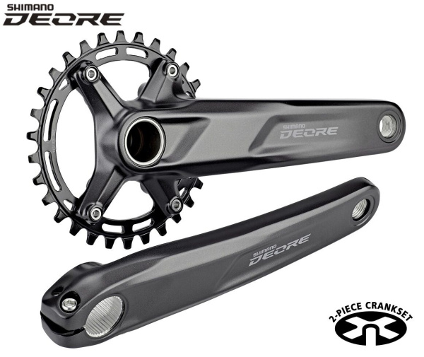 Комплект шатунов (Система) SHIMANO FC-M5100-1 DEORE XT, 10/11 ск., BSA, 170 мм, 32T (черный, AFCM51001CBA2)