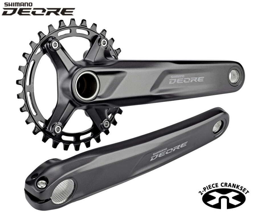 Комплект шатунов (Система) SHIMANO FC-M5100-1 DEORE XT, 10/11 ск., BSA, 170 мм, 32T (черный, AFCM51001CBA2)