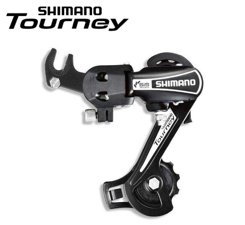 Переключатель задний SHIMANO TOURNEY RD-TY21B 6/7 скор., крепление на ось, GS, 76мм, (черный, ARDTY21BGSBL)