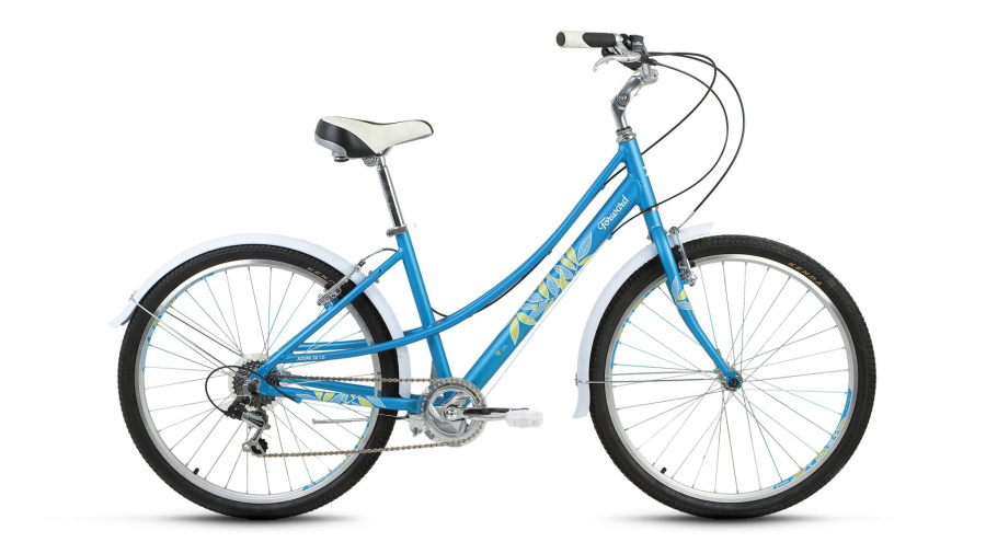 Велосипед FORWARD AZURE 26 1.0 (26" 7 ск. рост 17") 2016-2017 (синий мат., RBKW78667002)