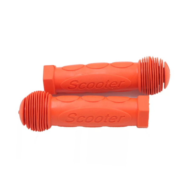 Грипсы для самоката/велосипеда, детские, 120мм, резиновые, Scooter (Orange, УТ00015658)