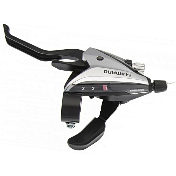 Рукоятка переключения передач левая SHIMANO ACERA ST-EF65-3L комбинированная, 3 скор (черный/серебр., ASTEF652LSBS)