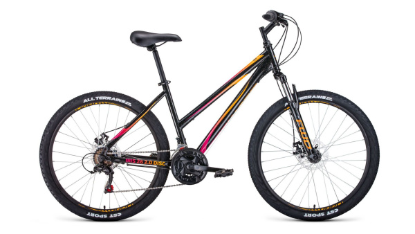 FORWARD IRIS 26 2.0 disc (26" 18 ск. рост. 17") 2020-2021, черный, RBKW1M16E005