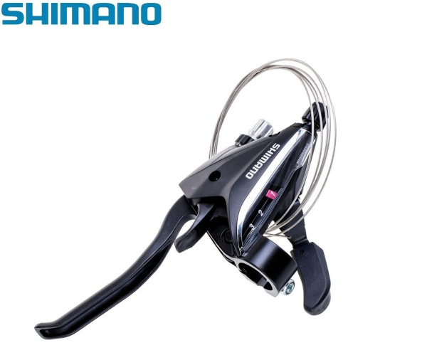 Рукоятка переключения передач левая SHIMANO ACERA ST-EF65, комбинированая, 3 скор. (ASTEF654LVSBL)