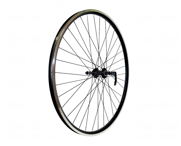 Колесо в сборе 28"/29" заднее алюминиевая втулка WZ-A201RQ, V-Brake, под трещотку 6/7 ск., эксцентрик, двустеночный анодированный фрезерованный обод (W28R2ALVT)