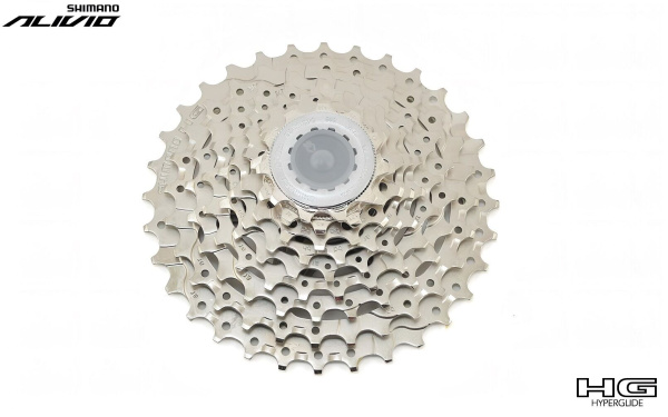 Кассета, SHIMANO 9 ск. CS-HG400, ALIVIO, 11-34T (KCSHG4009134)
