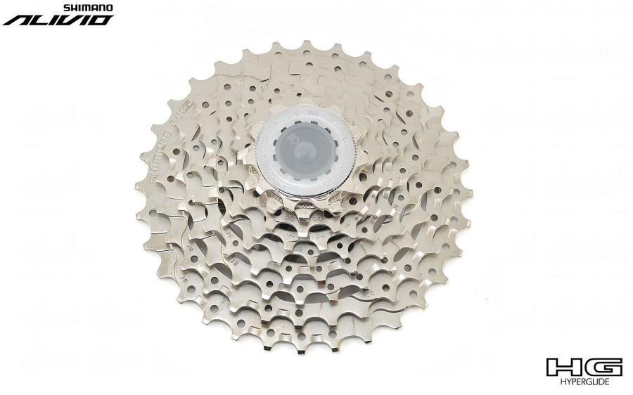 Кассета, SHIMANO 9 ск. CS-HG400, ALIVIO, 11-34T (KCSHG4009134)