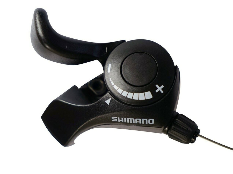 Рукоятка переключения передач левая SHIMANO TOURNEY TX30-LN, манетка/шифтер, 3 скор. (черный, ASLTX30LFBT)