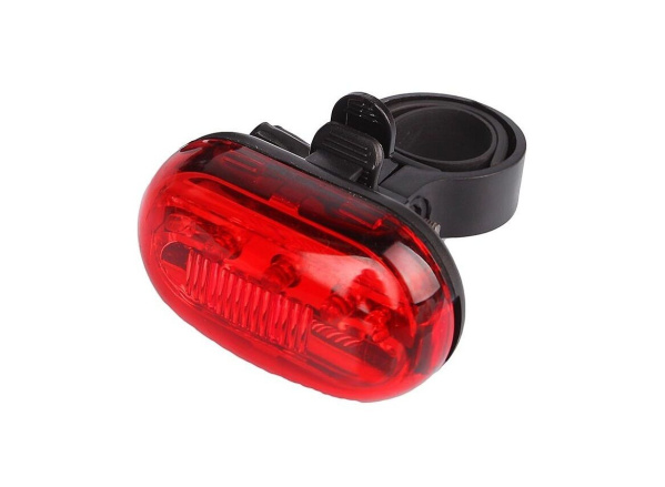 Фонарь задний JY-603T, 5 LED, 3 режима работы (черный/красный, JY-603T)