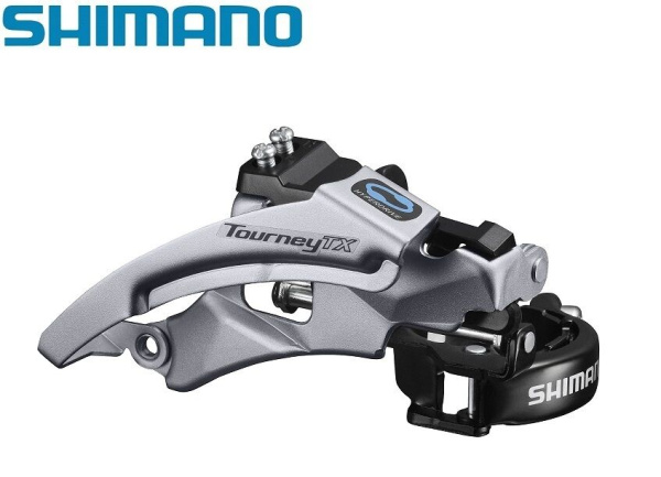 Переключатель передний, SHIMANO FD-TX800, TOURNEY TX, универсальная тяга, хомут 28.6/31.8/34.9, угол 66-69°, 42T/48T (AFDTX800TSM6)