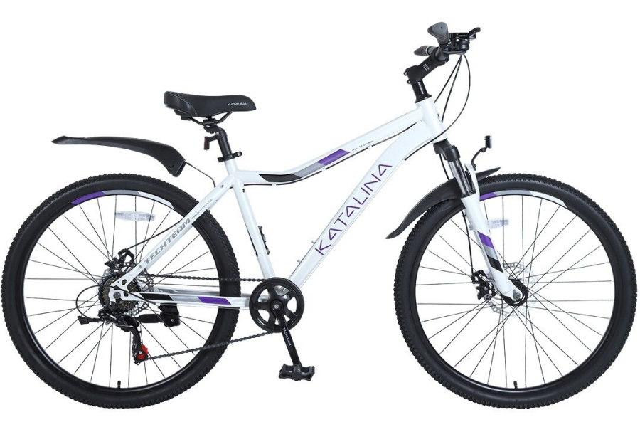 Велосипед TECH TEAM Katalina 26 disc (26" 7 ск. рост 17") белый (NN002529)