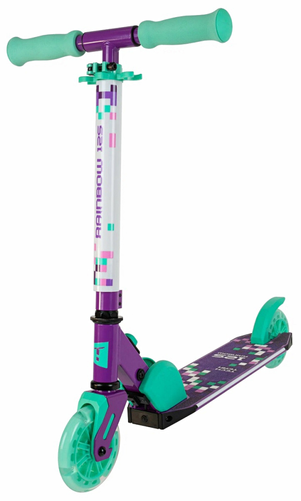 Самокат Tech Team Rainbow 125 purple/celadon (1/4, NN014134)