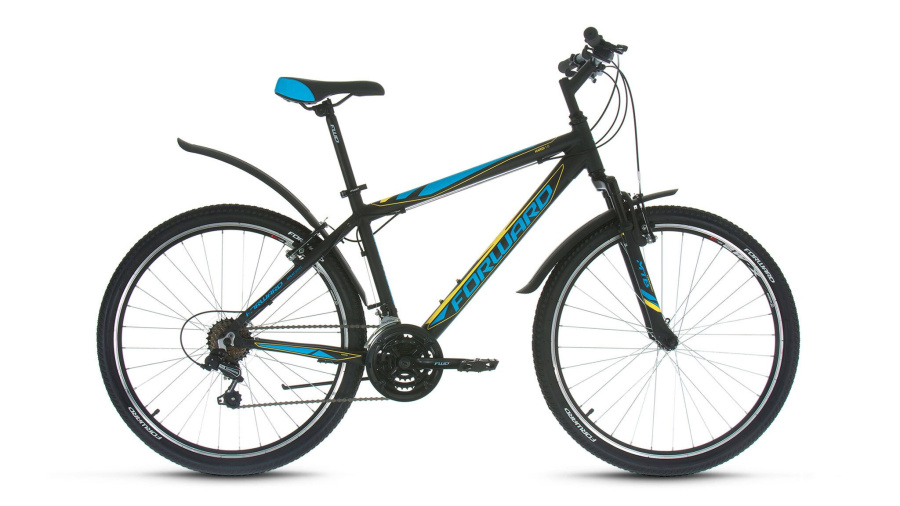 Велосипед FORWARD HARDI 1.0 (26" 18 ск. рост 17") 2016-2017 (черный мат., RBKW7M66P003)