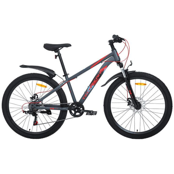 Велосипед TECH TEAM TENET 26 disc (26" 21 ск. рост 14") красный (NN010404)