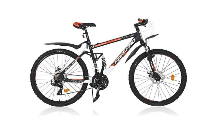 Велосипед FORWARD TERRA 2.0 disc (26" 21 ск. рост 16") 2013-2014 (черный/белый мат., RBKW4SN6Q025)
