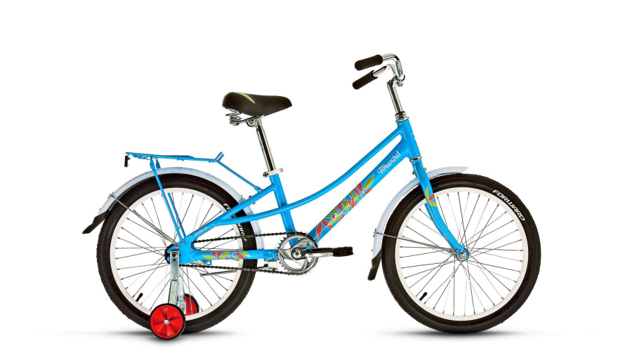 Велосипед FORWARD AZURE 20 (20" 1 ск. рост 10.5") 2015-2016 (голубой, RBKW64N01005)