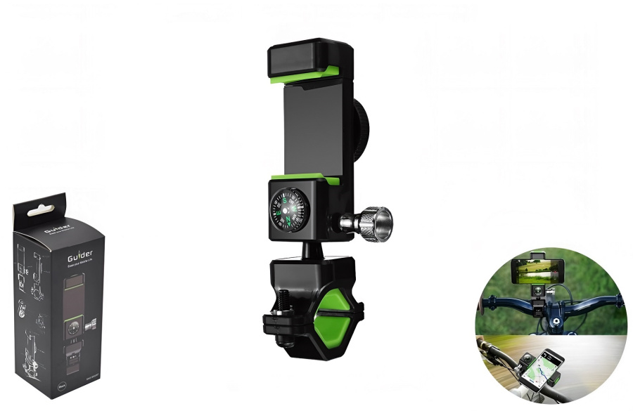 Держатель для смартфона, 4.0"-7.0", крепление на руль, регулируемый, 360°, встроенный компас, RPD-E011, RAPIDA (УТ00032064)