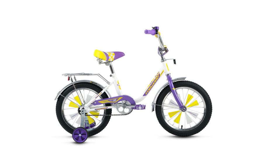 Велосипед FORWARD RACING 16 GIRL (16" 1 ск.) 2015-2016 (белый, RBKW6LNG1010)