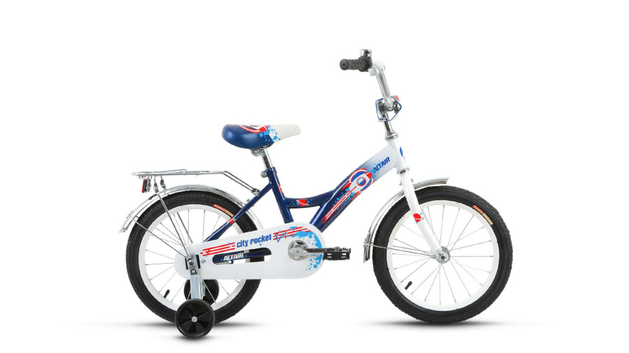 Велосипед ALTAIR CITY BOY 16 (16" 1 ск.) 2016-2017 (белый/синий, RBKT75NG1003)