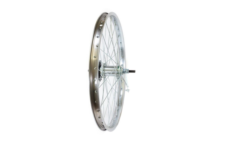 Колесо в сборе 24" заднее WSF-24R, 36 отв. 110 мм, 3/8" (гайка), 1 ск., с ножным тормозом, 1 ск., одностеночный обод YKG8-24 (УТ00026162)