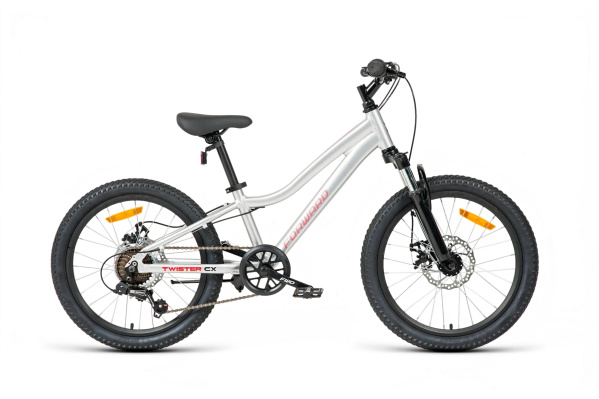 Велосипед FORWARD TWISTER CX 20 (20" рост. 10") 2026, серебристый, SPRT26F0087