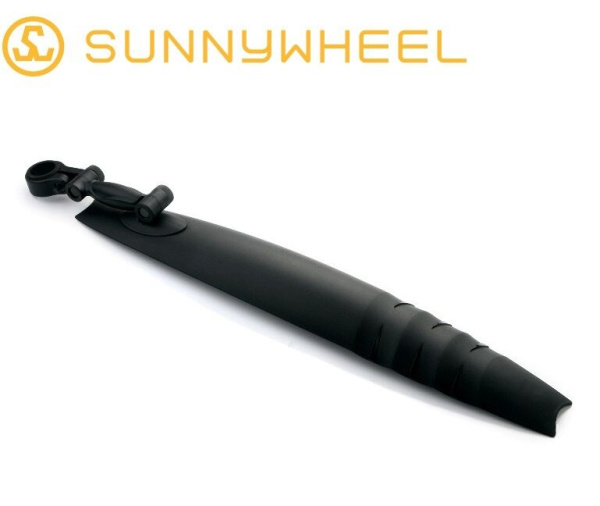 Крыло заднее MTB, 24"- 27,5", шир.75мм, на подседельный штырь, SW-669CR, Sunny Wheel (черный)