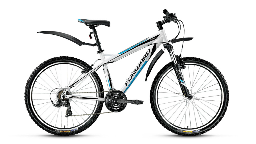 Велосипед FORWARD QUADRO 1.0 (26" 21 ск. рост 17") 2015-2016 (белый, RBKW6M66Q069)