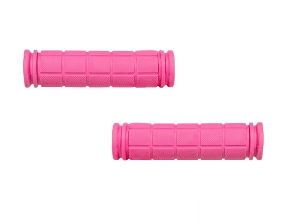 Рукоятки руля (грипсы, комплект), 119 мм, резиновые, SR-38P, RAPIDA, Pink (УТ00030337)