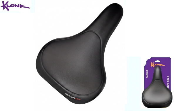 Седло KLONK, COMFORT/Vacuum Series, 268x201 мм, KLK-18017, Comfortable, Black