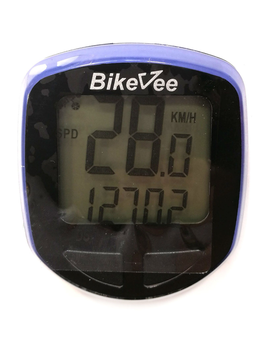 Велокомпьютер, беспроводной, BKV-1000, 13 функций, BikeVee (черный/синий, 1CM000000027)