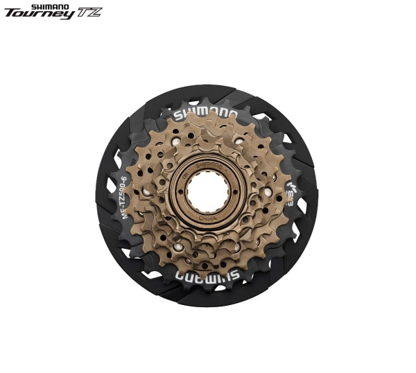 Трещотка SHIMANO 6 ск., MF-TZ500-CP, 14-28T, с защитой цепи (AMFTZ5006428CP)