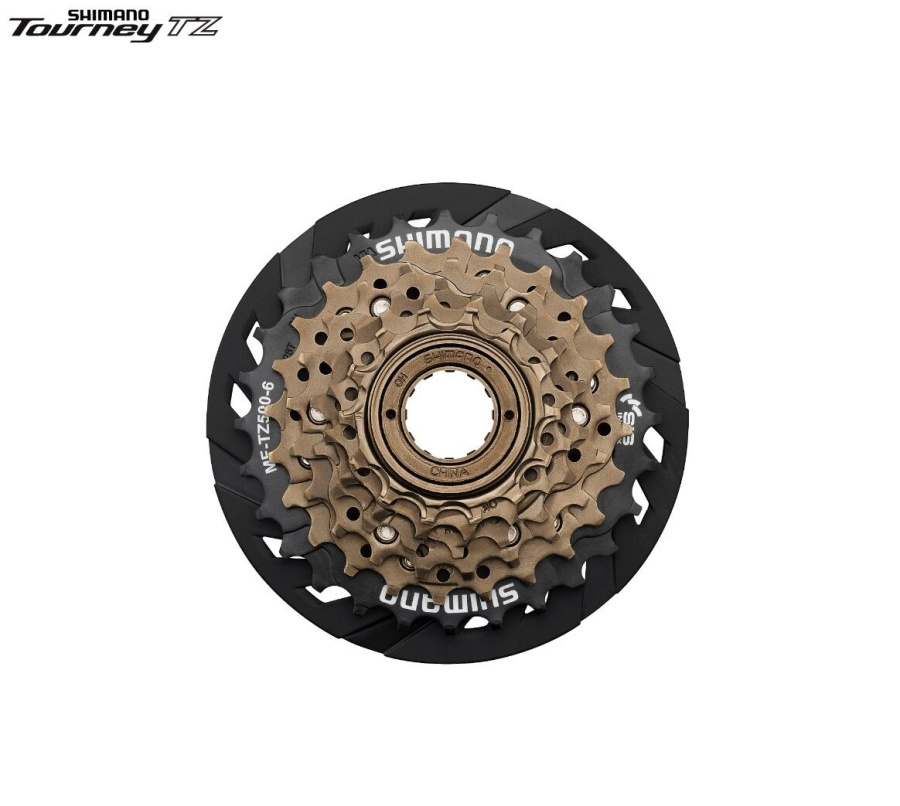 Трещотка SHIMANO 6 ск., MF-TZ500-CP, 14-28T, с защитой цепи (AMFTZ5006428CP)
