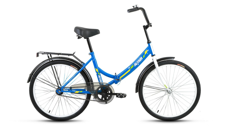 Велосипед ALTAIR CITY 24 (24" 1 ск. рост 16" скл.) 2016-2017 (синий, RBKT7YF41004)