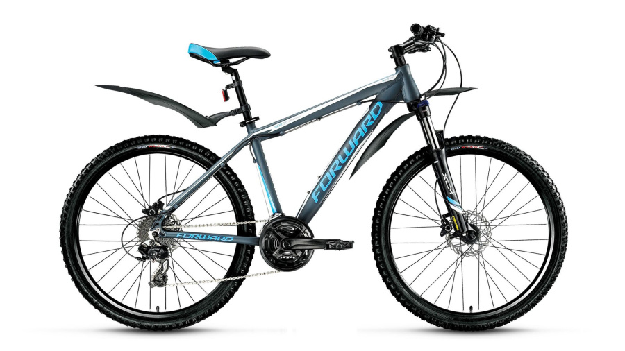 Велосипед FORWARD NEXT 3.0 disc (26" 24 ск. рост 17") 2015-2016 (серый мат., RBKW6M66R013)