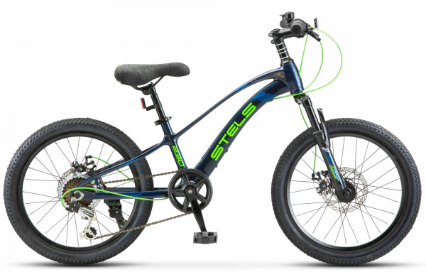 Велосипед STELS Leader 230 MD (20" 7 ск. рост. 10.2") темно-синий/черный (УТ00033958)