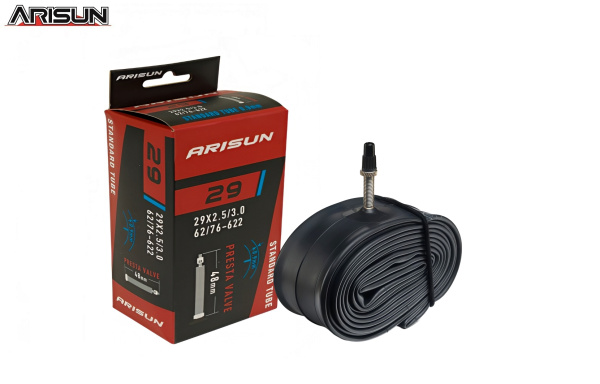 Камера 29x2,50/3,00 бутил, Presta (FV) 48 мм, 0,9 мм, ARISUN (U010906)