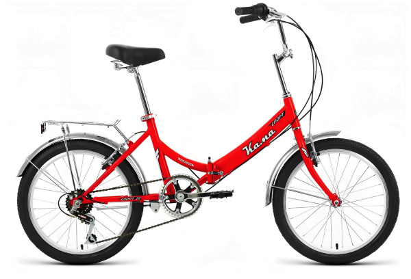 Велосипед KAMA SPORT 20 (20" 6 ск. рост. 14" скл.) 2026, красный, SPRT26B0110
